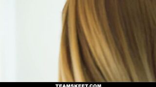 Pure Nerd Fucks two Ginger Goddesses in first Time Sex Lesson