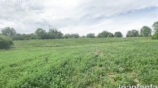 fucking myself inside the middle of a field