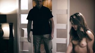 Eighteen lesbian coerced into a three way with her GF’s stepdad