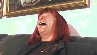 housewife blows vacuum cleaner salesman's nuts empty
