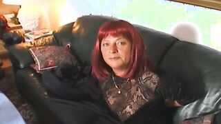 housewife blows vacuum cleaner salesman's nuts empty