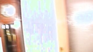 housewife blows vacuum cleaner salesman's nuts empty