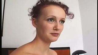 slender women opens her tight snatch