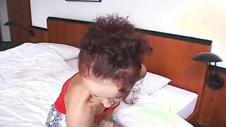 slender women opens her tight snatch