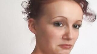 slender women opens her tight snatch