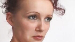 slender women opens her tight snatch