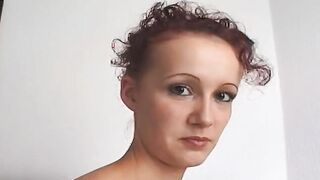 slender women opens her tight snatch