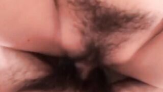 J-sluts Nozomi Kahara Gets Thick Jizzed Between Very Bushy Cunt Lips