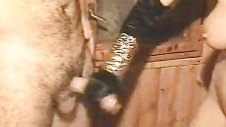 3 Way sex for a slutty and eager Italian cougar sc four