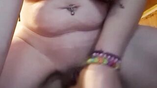 Close up of me fucking my toy