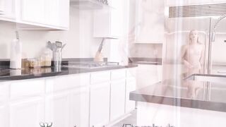 PASSION-HD new House Kitchen Sex with Skinny Blonde