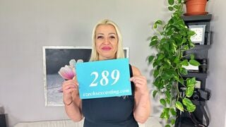 Old lady gets nailed into a casting