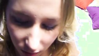 turned on eighteen undresses and blows my brutally rough dick