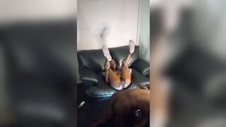 Real Amateur Private Long Boobs and a Fat Booty on a Slutty Bushy Old Mom