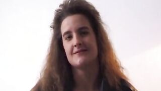she fingering her tight pussy, it leaks freaky out of her