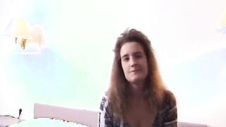 she fingering her tight pussy, it leaks freaky out of her
