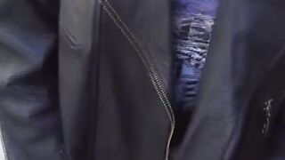she fingering her tight pussy, it leaks freaky out of her