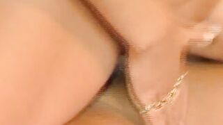chubby MILF gets rough dick into her chubby snatch on the couch