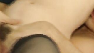 2 brothers pounded together greedy dark haired inside her cunt hole