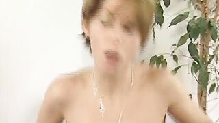 thin cougar gets her face full of jizz