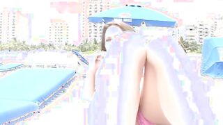 Sierra Snow Point Of View style blows huge penis after shower