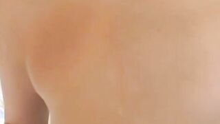 Sierra Snow Point Of View style blows huge penis after shower