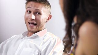 Stepbrother uses his pregnant stepsister secret against her