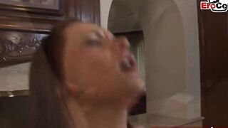 Dark Hair british cougar gotten anal hardcore butt banged!