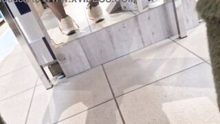 Sheer toes and new sneakers into outdoor 4k