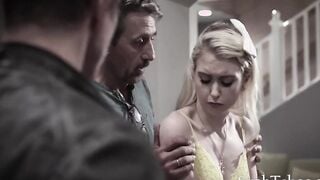 Father And Uncle Take Advantage Of Dumb 18yo Step-Daughter