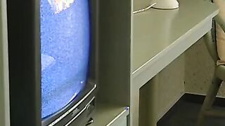 stepbrother undresses stepsister and kisses her thighs before licking her vagina with his tongue