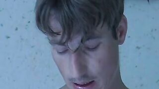 stepbrother undresses stepsister and kisses her thighs before licking her vagina with his tongue