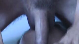 stepbrother undresses stepsister and kisses her thighs before licking her vagina with his tongue