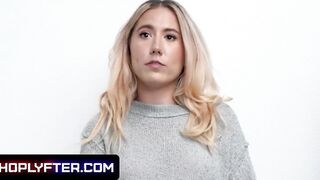 Tiny Blonde 19 Year Old Thief Paisley Bennett Banged! By Gigantic Cock