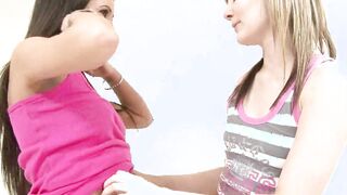 This 2 adorable girls loving to fucks each other pussies with their vibrator