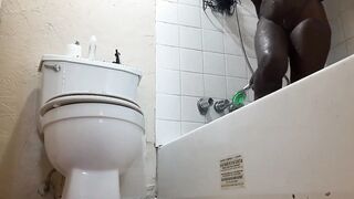 Taking A Shower Cougar Full Naked Booty Nude Street Twat Part three