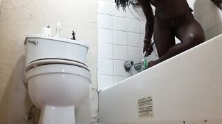 Taking A Shower Cougar Full Naked Booty Nude Street Twat Part three