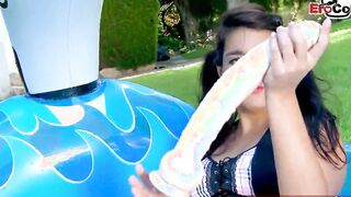 Spanish chubby Latina 18 yo year older getting public amateur anal