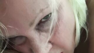 Turned On Old Lady Sucking Off Off Cock and Fucking