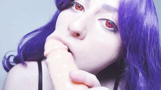 Bombshell Secretary Rize Kamishiro doesn't mind to masturbate inside front of her boss and cum squirt - Tokyo Ghoul Spooky Boogie