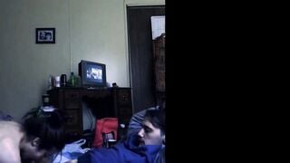 Bf trashes parents room and fucks Beauty green eyed Gf