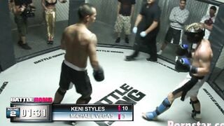 Hardcore Sex Into Cage With African Misty Stone