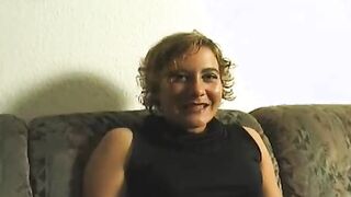 old woman fucks tremendously the thick sex toy until it leaks out of her
