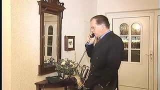 Grandpa slips step-daughter's cock inside her mouth she blows and swallows his juice greedily