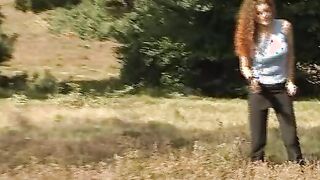 farmer sluts makes picnic into the forest