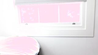 Bushy Arabic long butt Hottie masturbates her tasty unshaved vagina until she ejaculates inside her bed