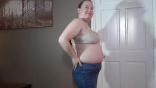 milf Haley stripping jeans and lingerie