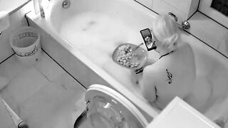 Caught Relaxing inside the bath-tub