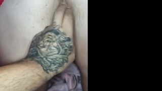 Husband finger fuck me close up