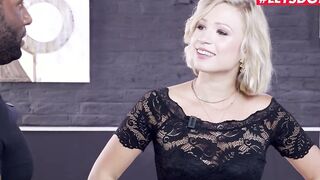 HERLIMIT - GIGANTIC BUTT BLONDE GABI GOLD GETTING DOMINATED BY long ebony penis - LETSDOEIT